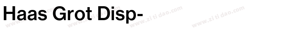 Haas Grot Disp字体转换